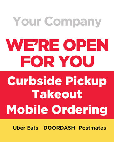 Restaurant Window Clings